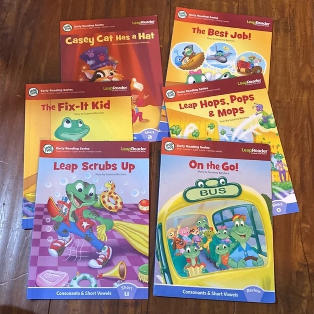 LeapFrog Tag LeapReader Learn to Read Vol 1 Short Vowels 6 Paperback Books