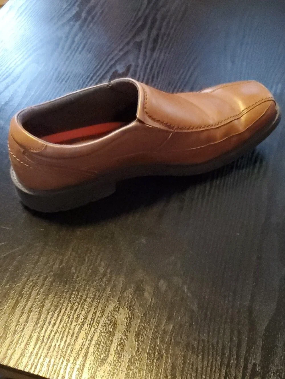 Rockport Men's Tan-Brown Leather Slip-On Loafer