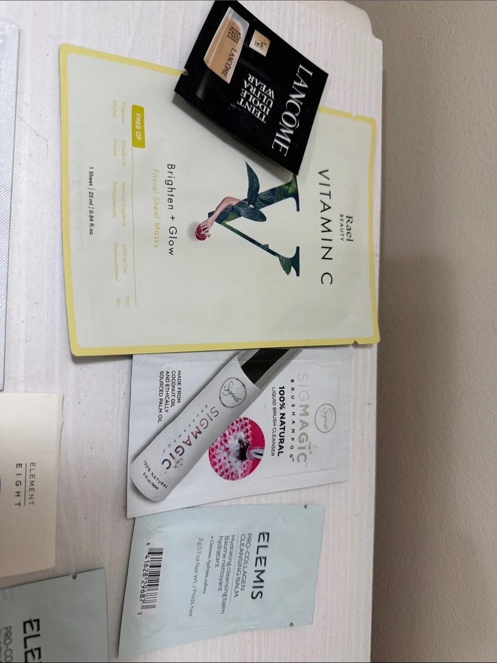 Skin care samples