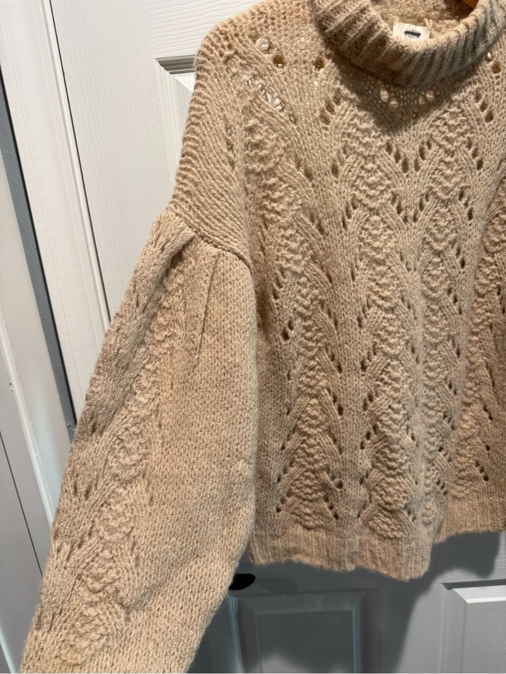 NWOT Kate Spade Pointelle Stitch Alpaca Wool Blend Sweater