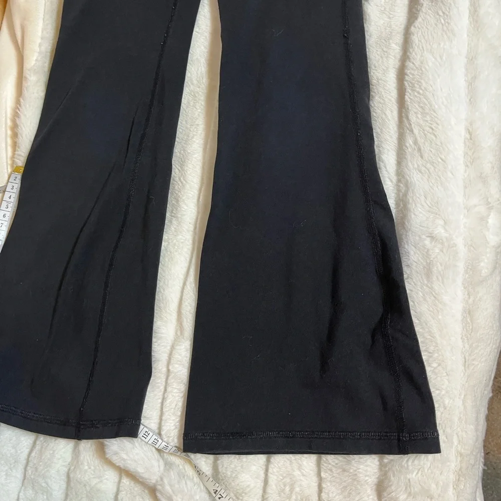 Old Navy Girls M/8 Black Criss Cross Yoga Pants Flare Spring Sporty School NYC