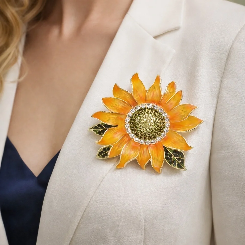 Anthropologie vibrant sunflower
