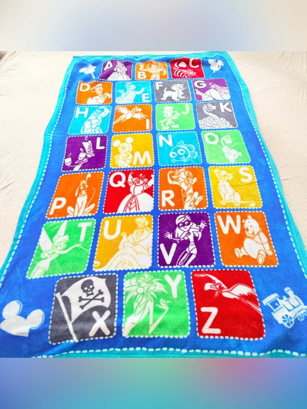 World of Disney Alphabet Fleece Blanket 40x60