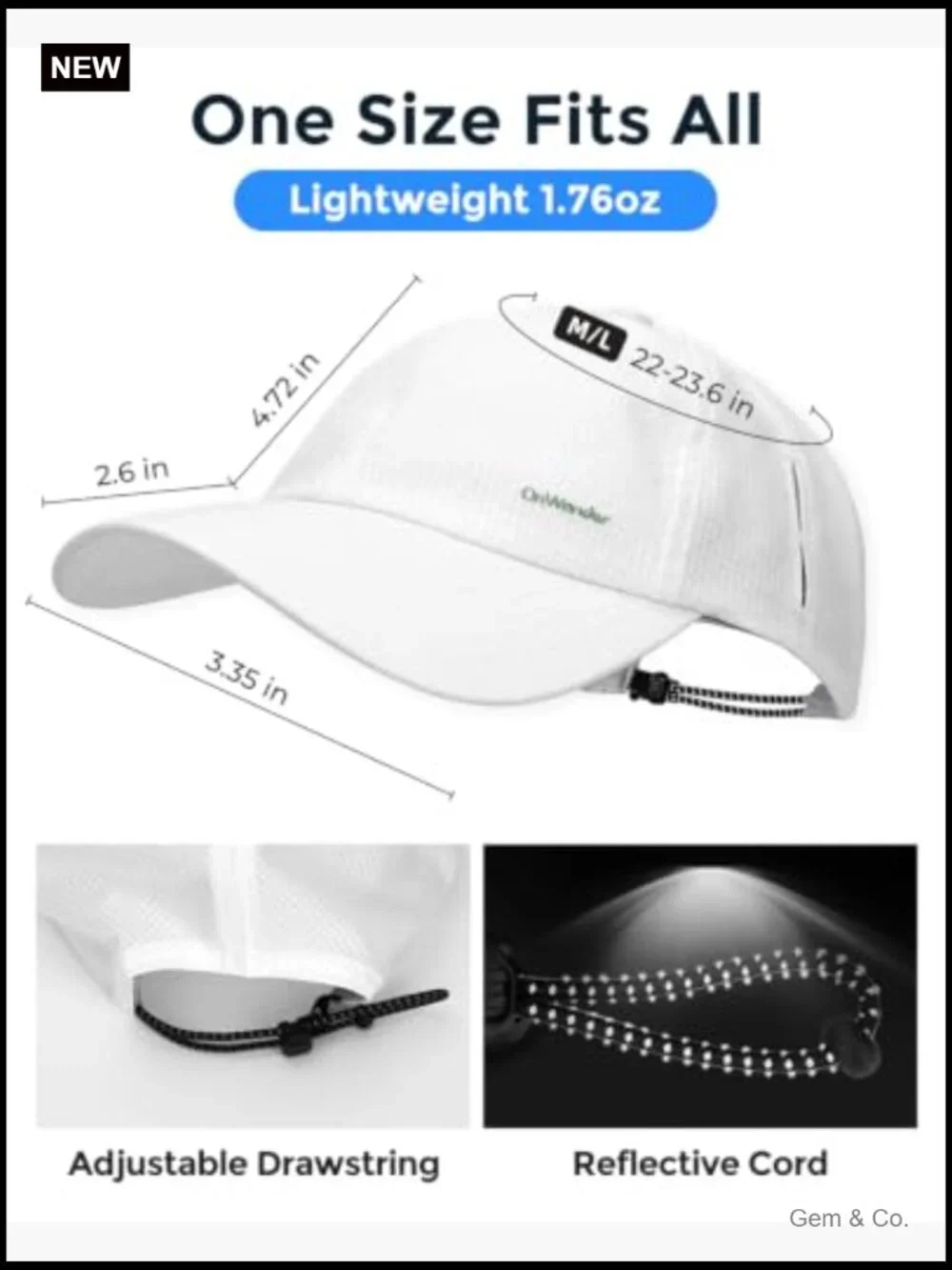 UPF 80+ Sun Protection Lightweight Golf Cap, Breathable Quick-Dry Baseball Hat