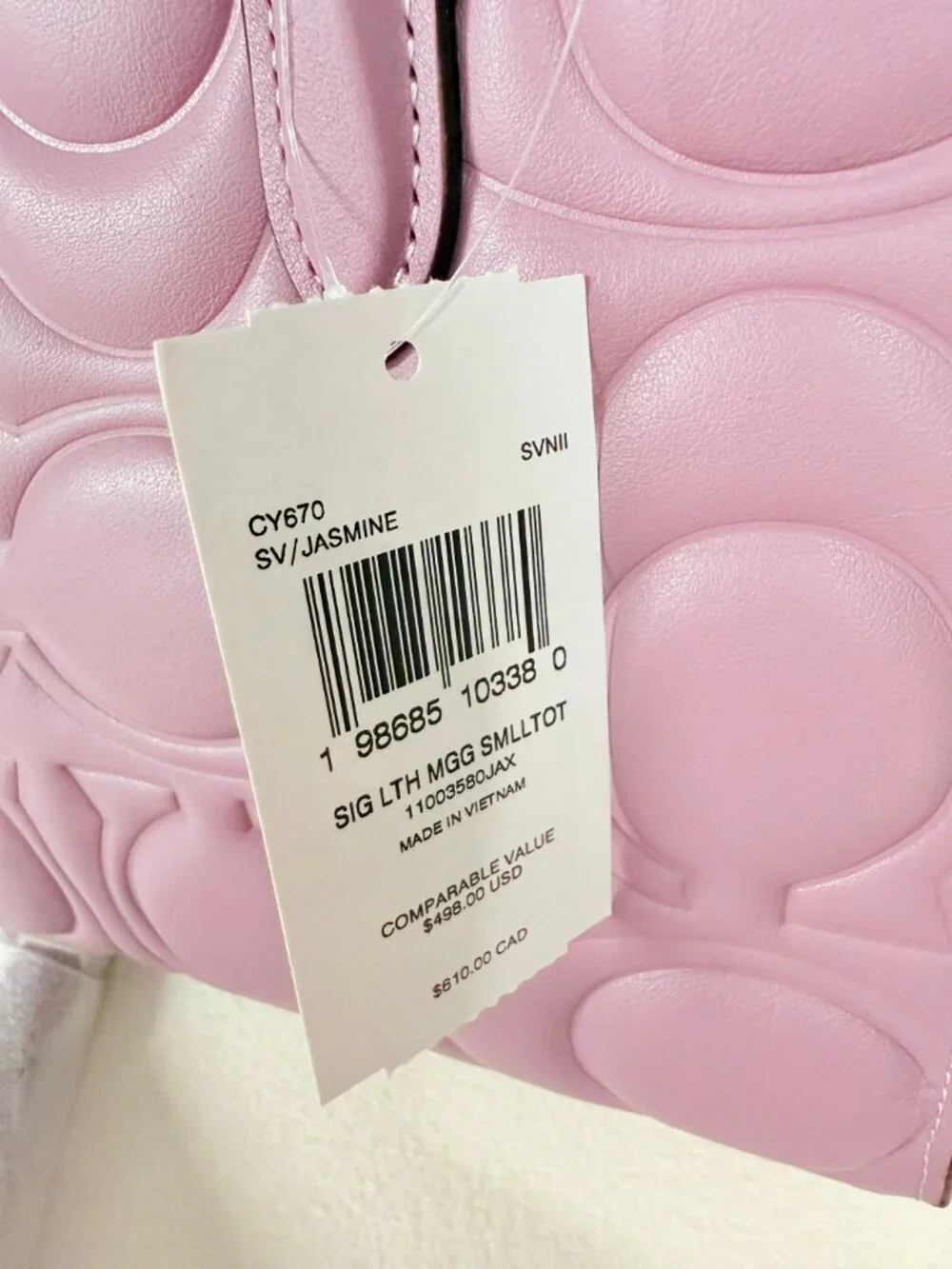 coach Maggie Small Tote Bag In Signature Leather cy670