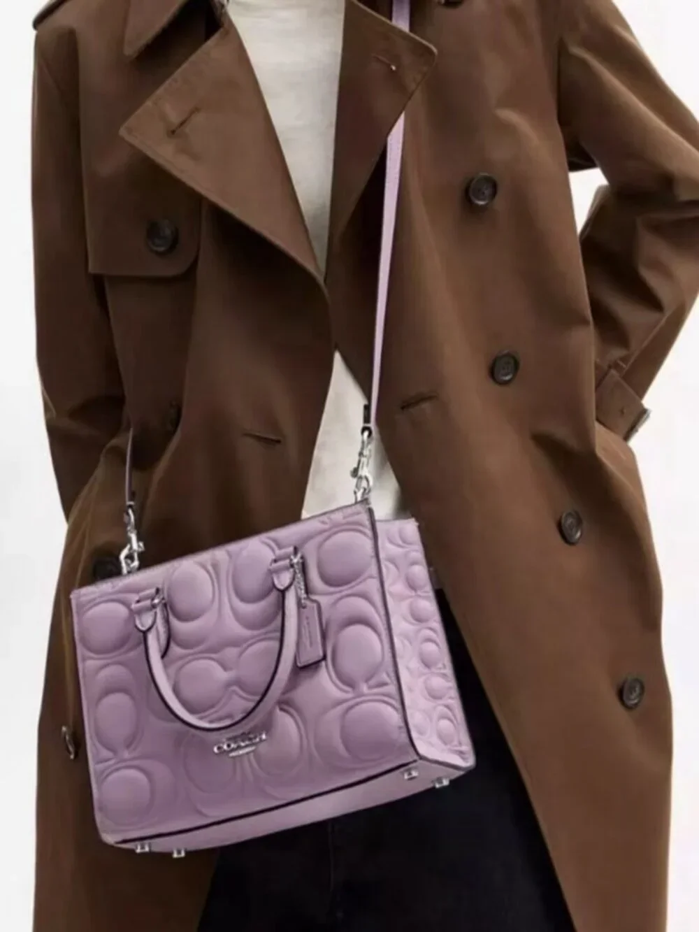 coach Maggie Small Tote Bag In Signature Leather cy670