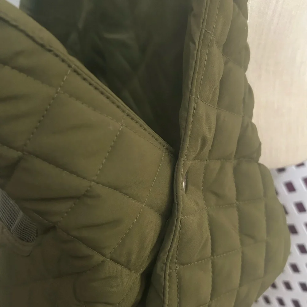 pet carrier Olive Quilted Fabric New with out tag