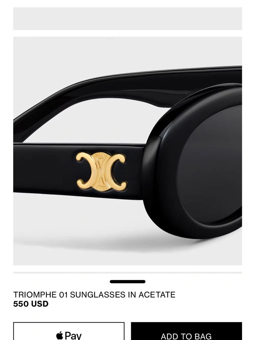 Celine bold oval