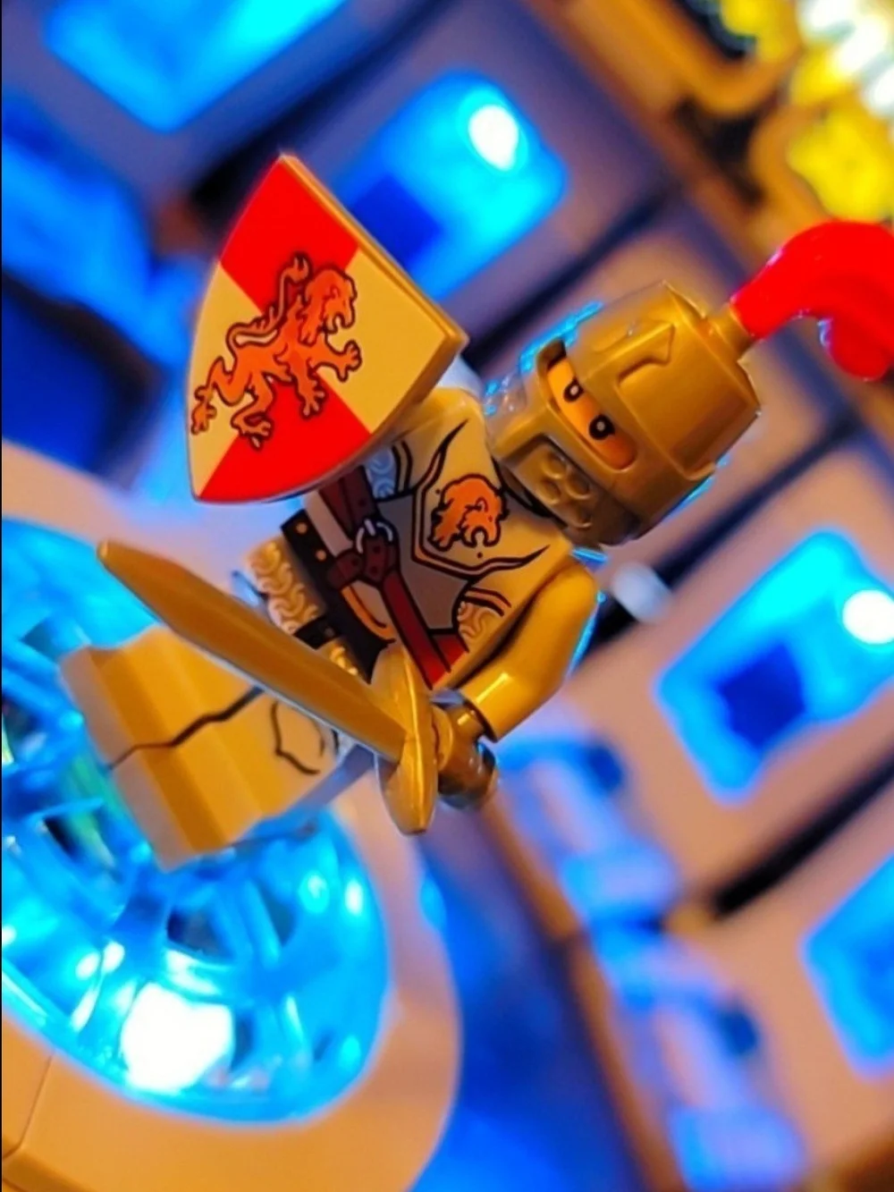Building Block knight minifigure