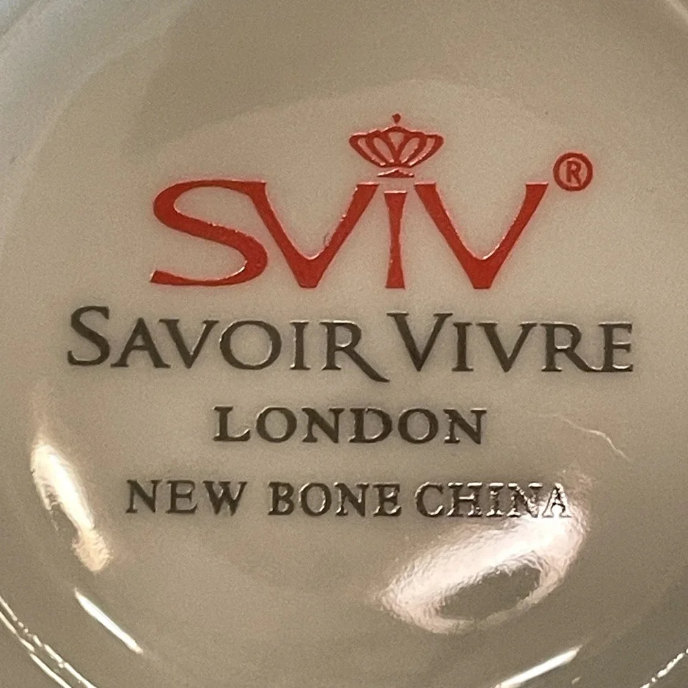 Savoir‎ Vivre London New Bone China Golf Coffee Mugs Lot of 2