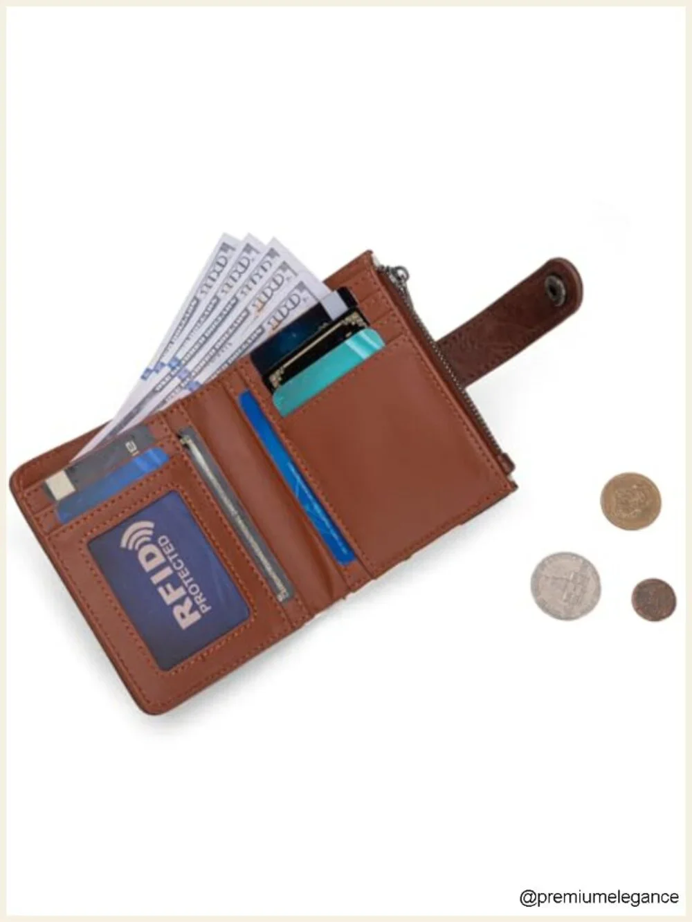 Cow Print Bifold RFID Wallet with Removable ID Window