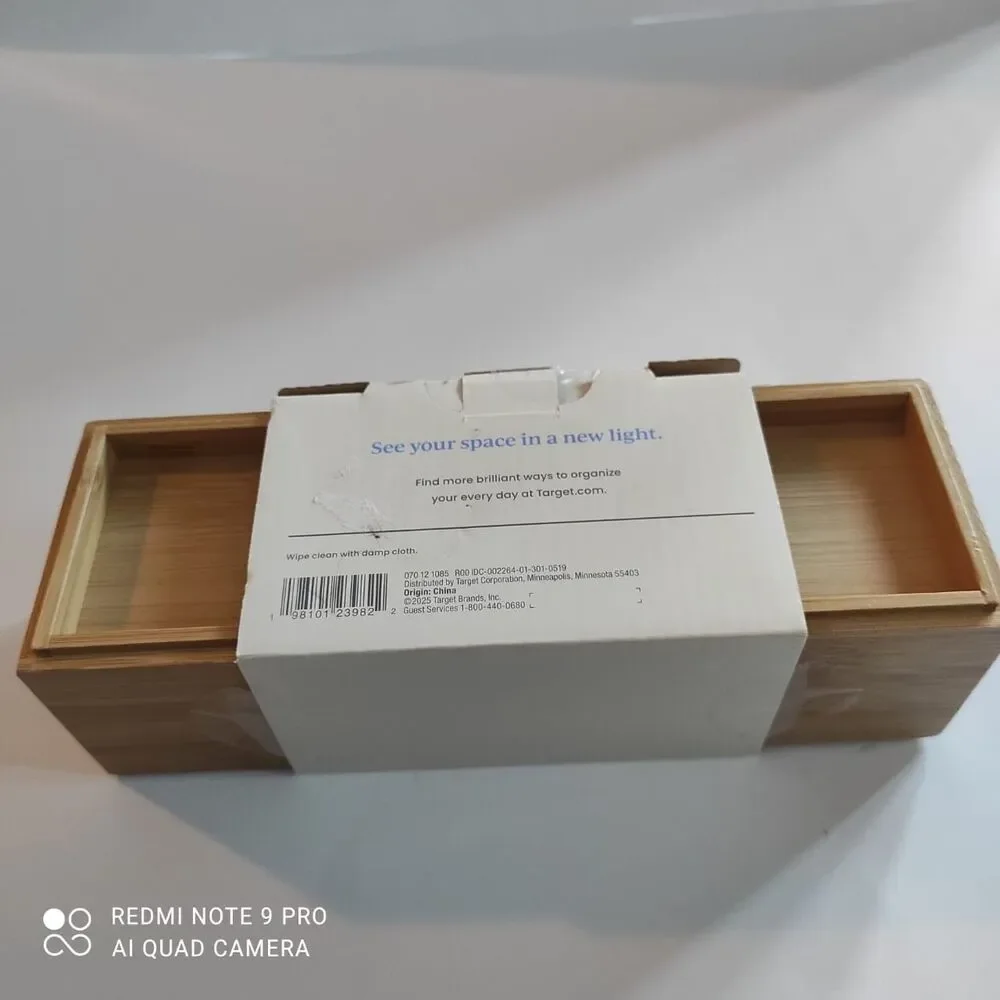 Brightroom Bamboo Drawer Organizer Set – 3 Pieces – Kitchen Bathroom Office