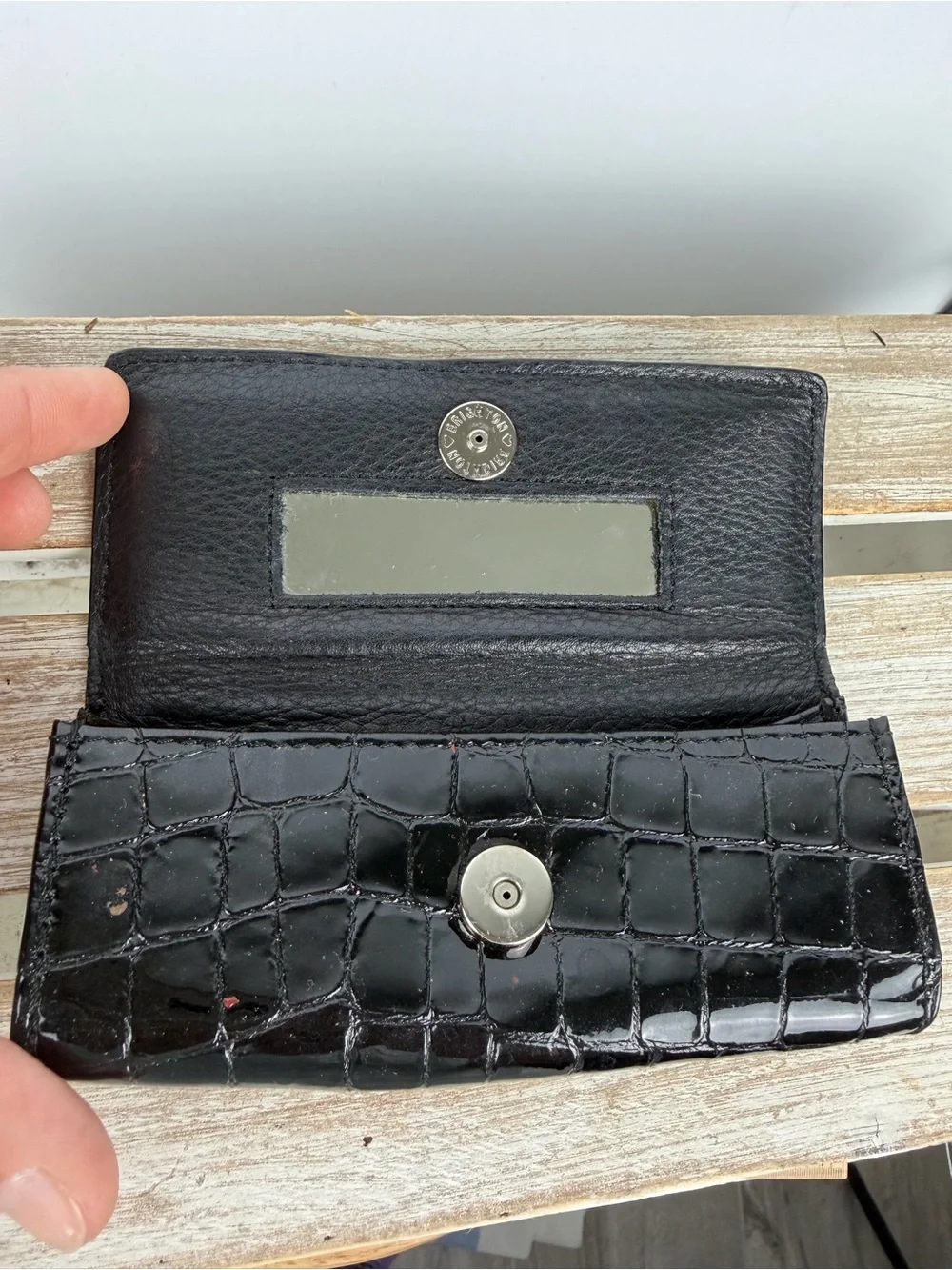 Brighton black crocodile