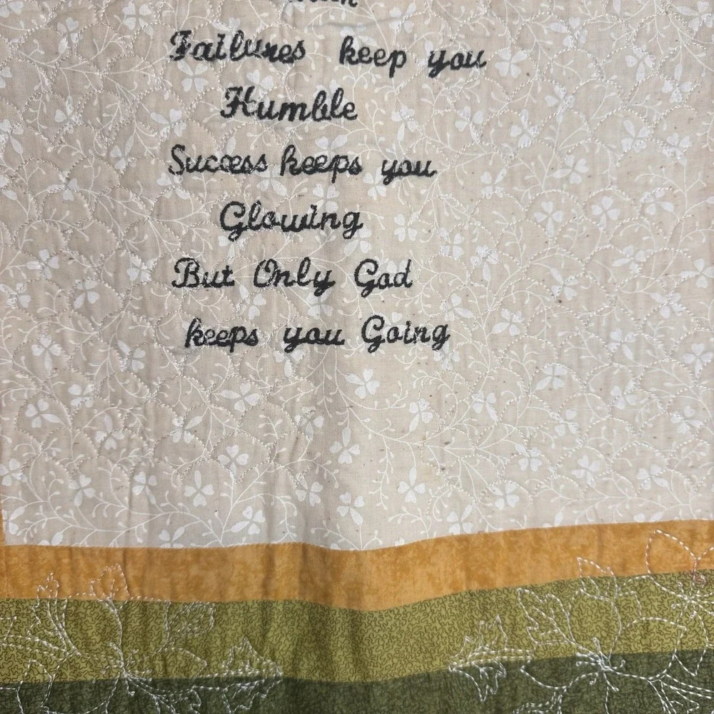 Handmade embroidery reads