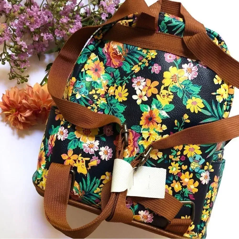 Loungefly Pokemon Starters Tropical Floral Mini Backpack