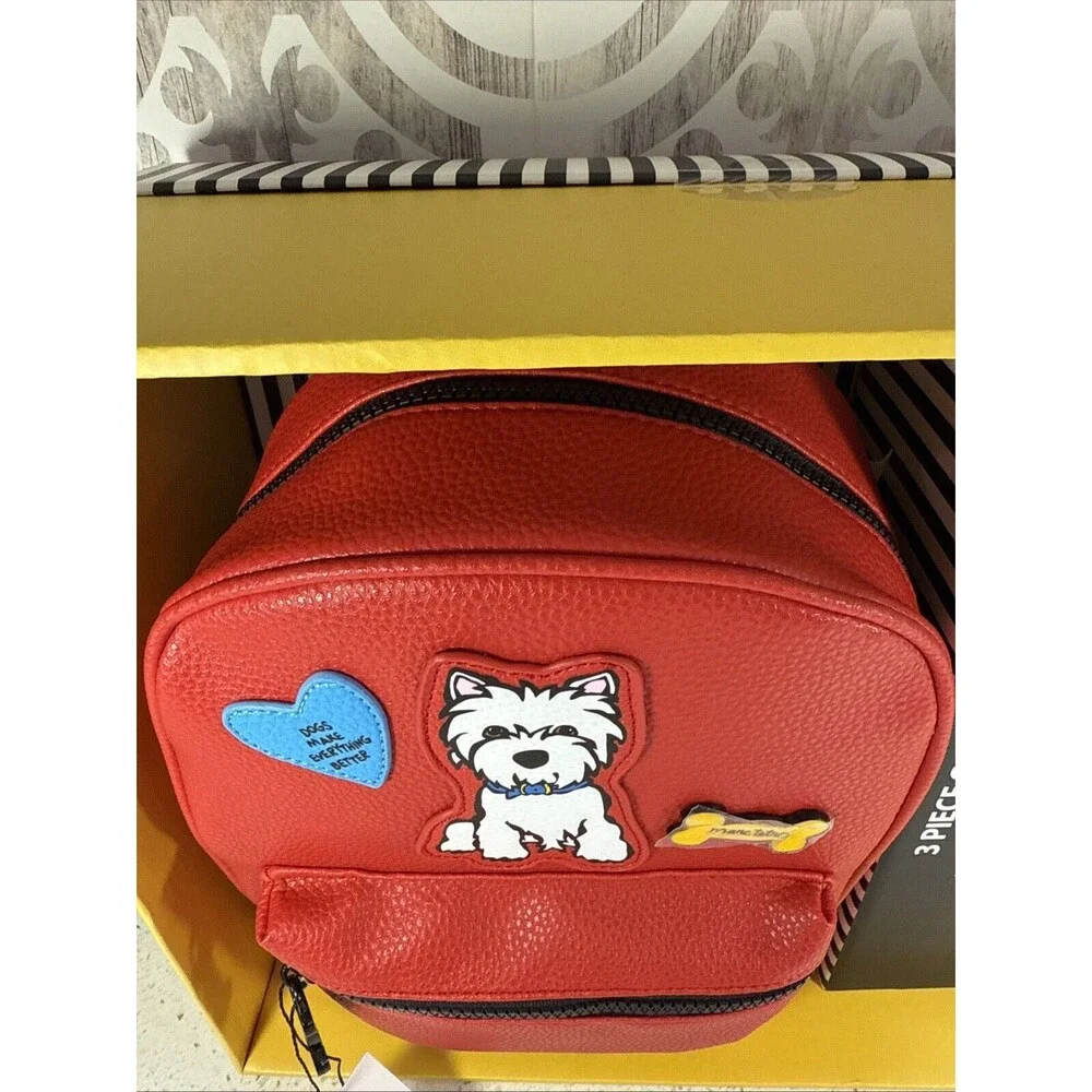 Marc Tetro 3 Pc Gift Set Mini Backpack Keychain Cardholder Purse Scottie‎ Dog