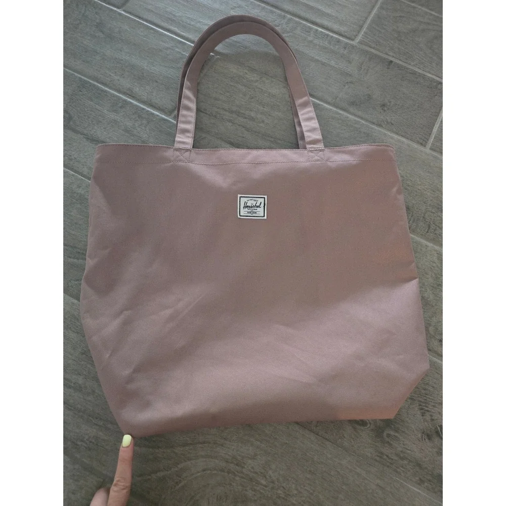Herschel Supply Co Alexander Zip Tote‎ Bag Ash Rose Pink Canvas Zippered Large