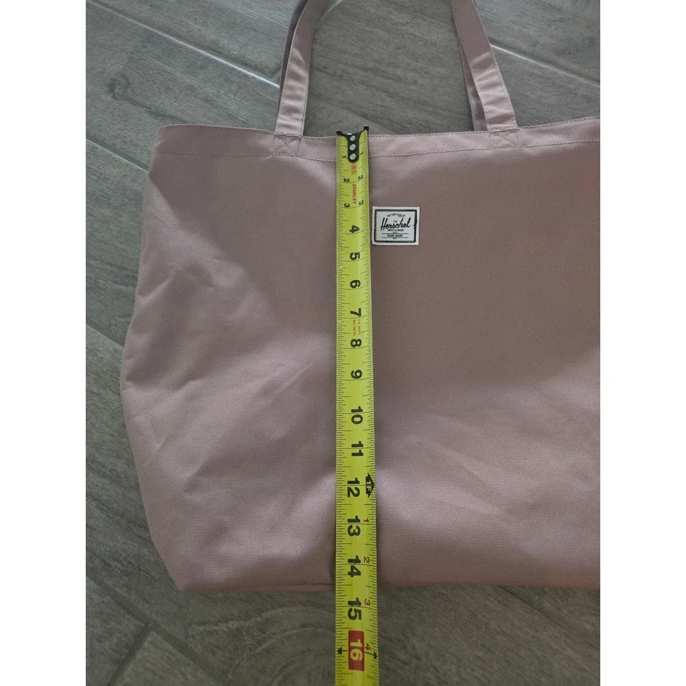 Herschel Supply Co Alexander Zip Tote‎ Bag Ash Rose Pink Canvas Zippered Large