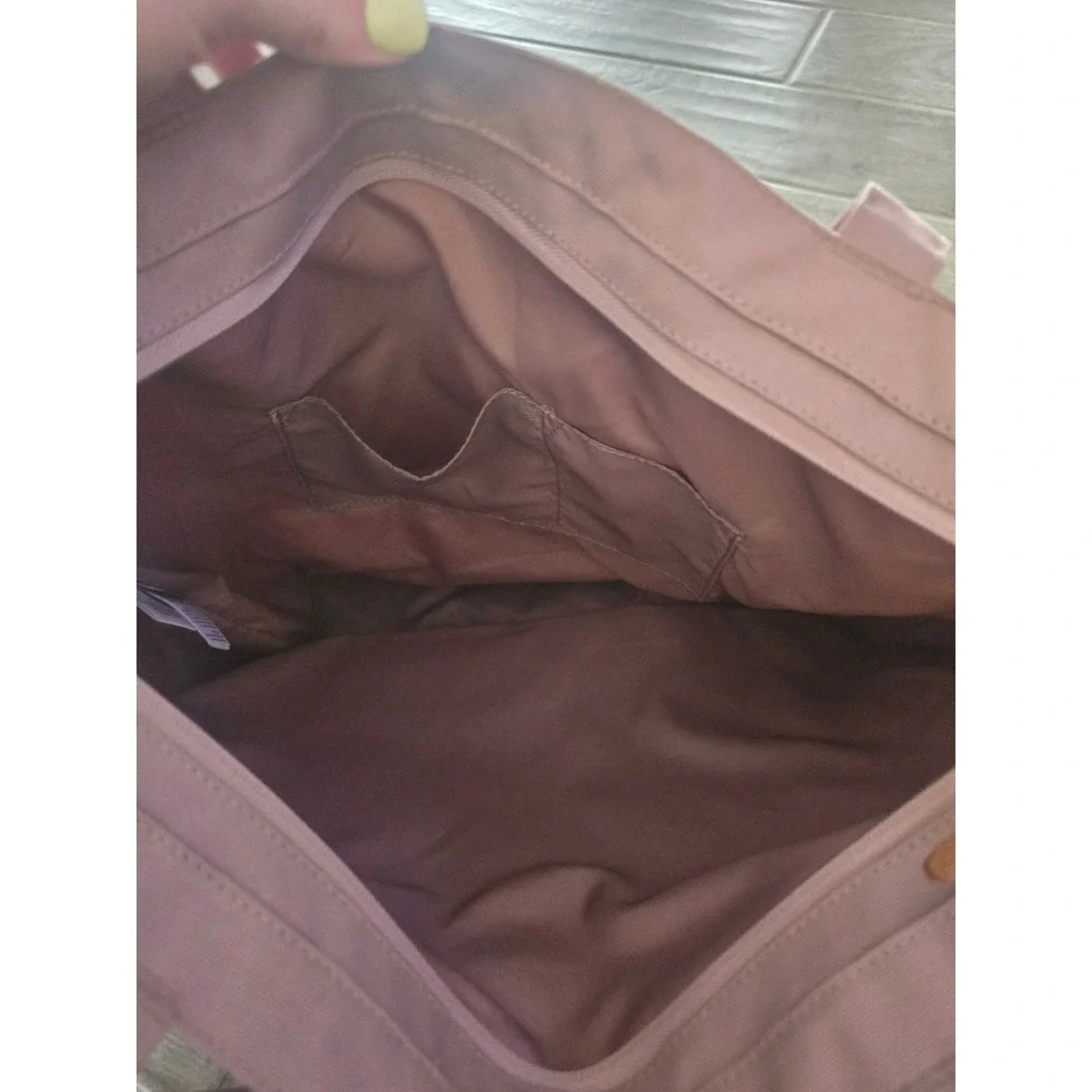 Herschel Supply Co Alexander Zip Tote‎ Bag Ash Rose Pink Canvas Zippered Large