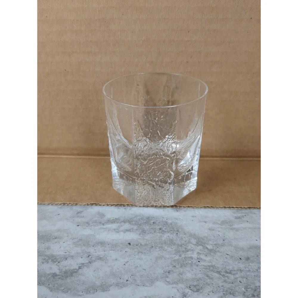 1 Iittala Finland Cordial Glass, Octagon, Textured Sides‎