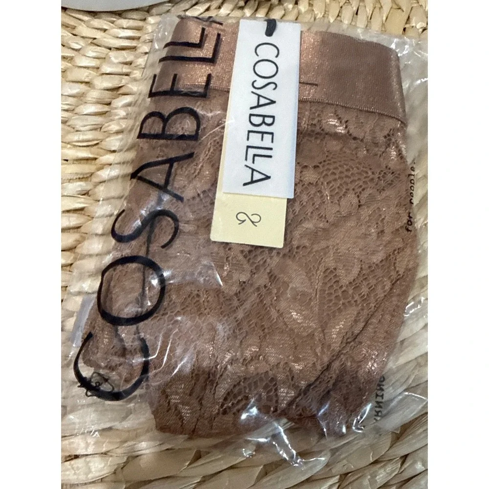 Cosabella Never Say Never Men's Lace Jock Strap Nude TRE Size M NWT