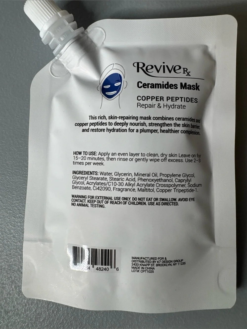 N/A ceramides mask