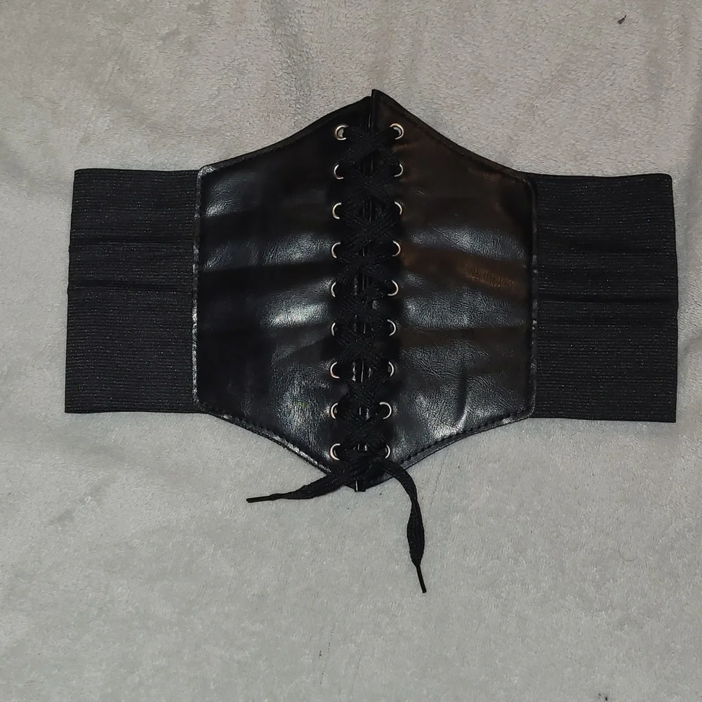 Hot Topic Corset Style Lace-Up Waist Cincher Belt