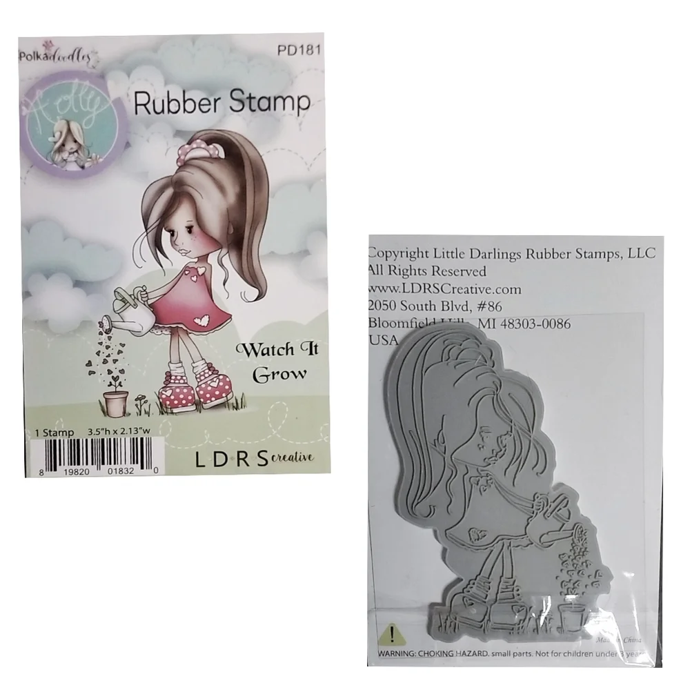 Rubber Stamps 3-pc Set: Feathered Friends, Watch it Grow, Delightful Daisy. NWT