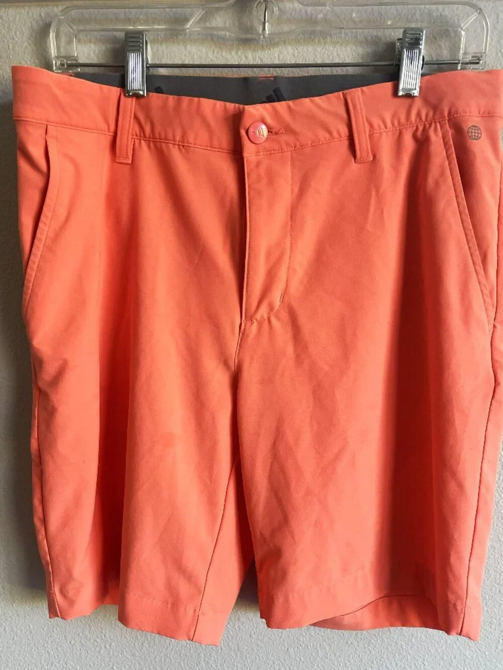 Adidas Ultimate365 Golf Shorts Orange 9