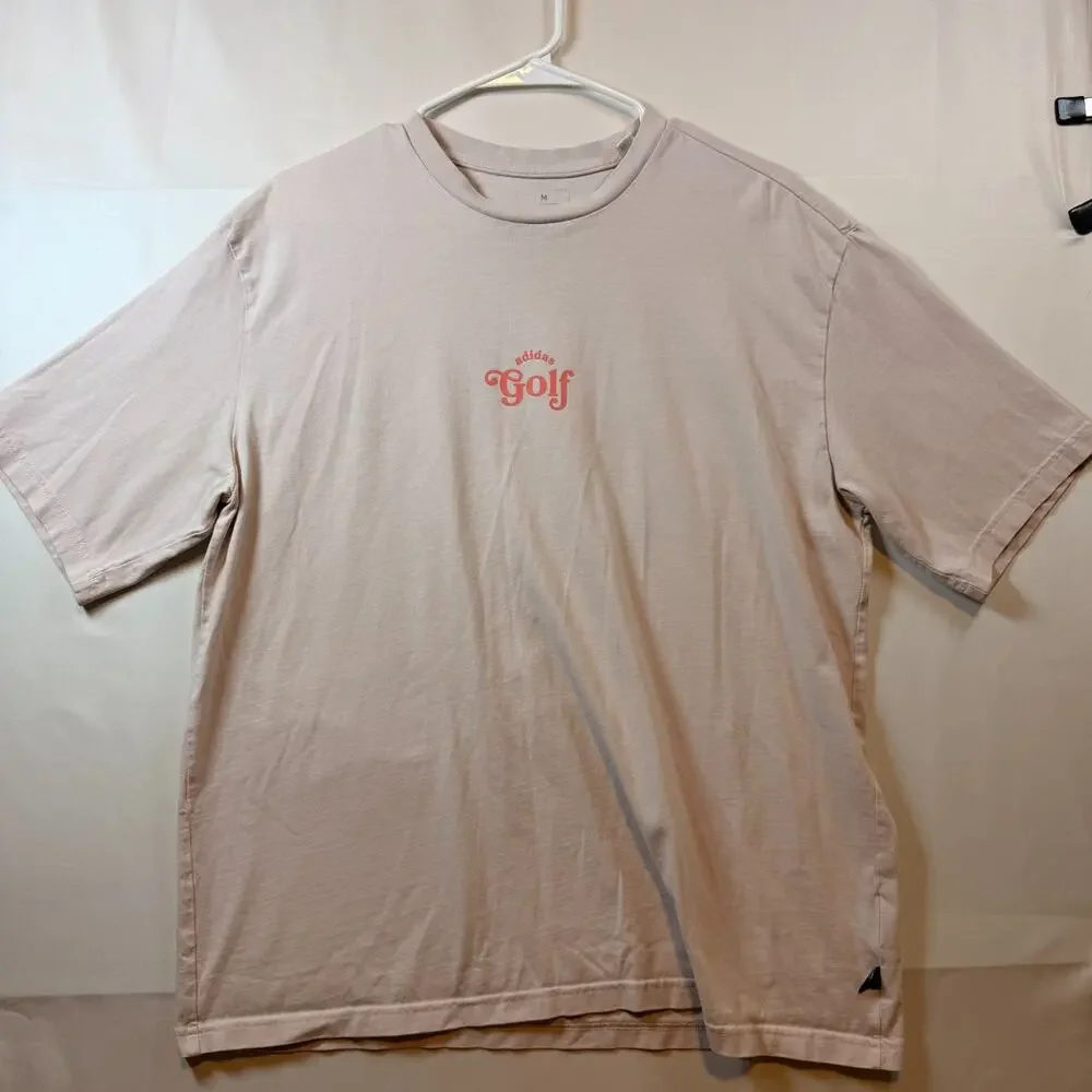 Adidas Men's Graphic Golf Short Sleeve T Shirt In Wonder Quartz Size Medium