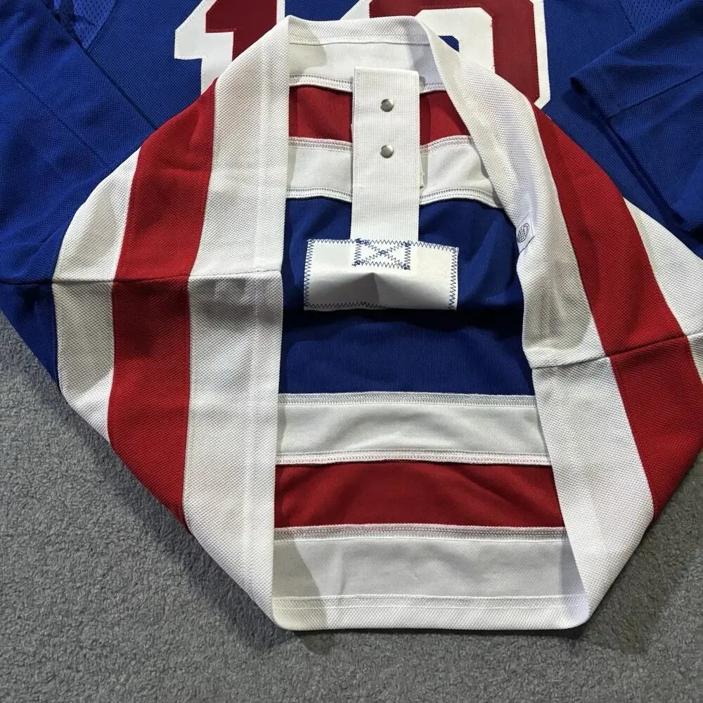 Adidas NY Rangers Alexis Lafreniere 13 Authentic Blue Jersey Men Size 50 NWT