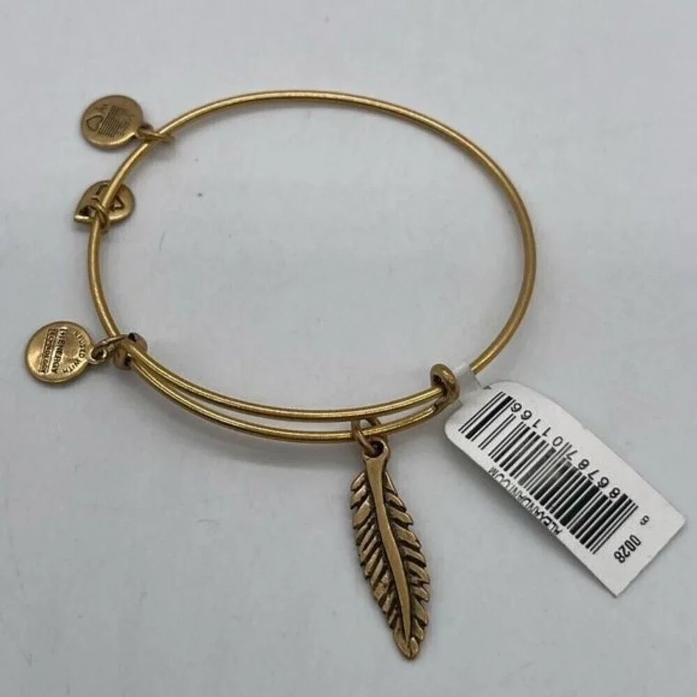 Alex and Ani Feather charm Bracelet NWT