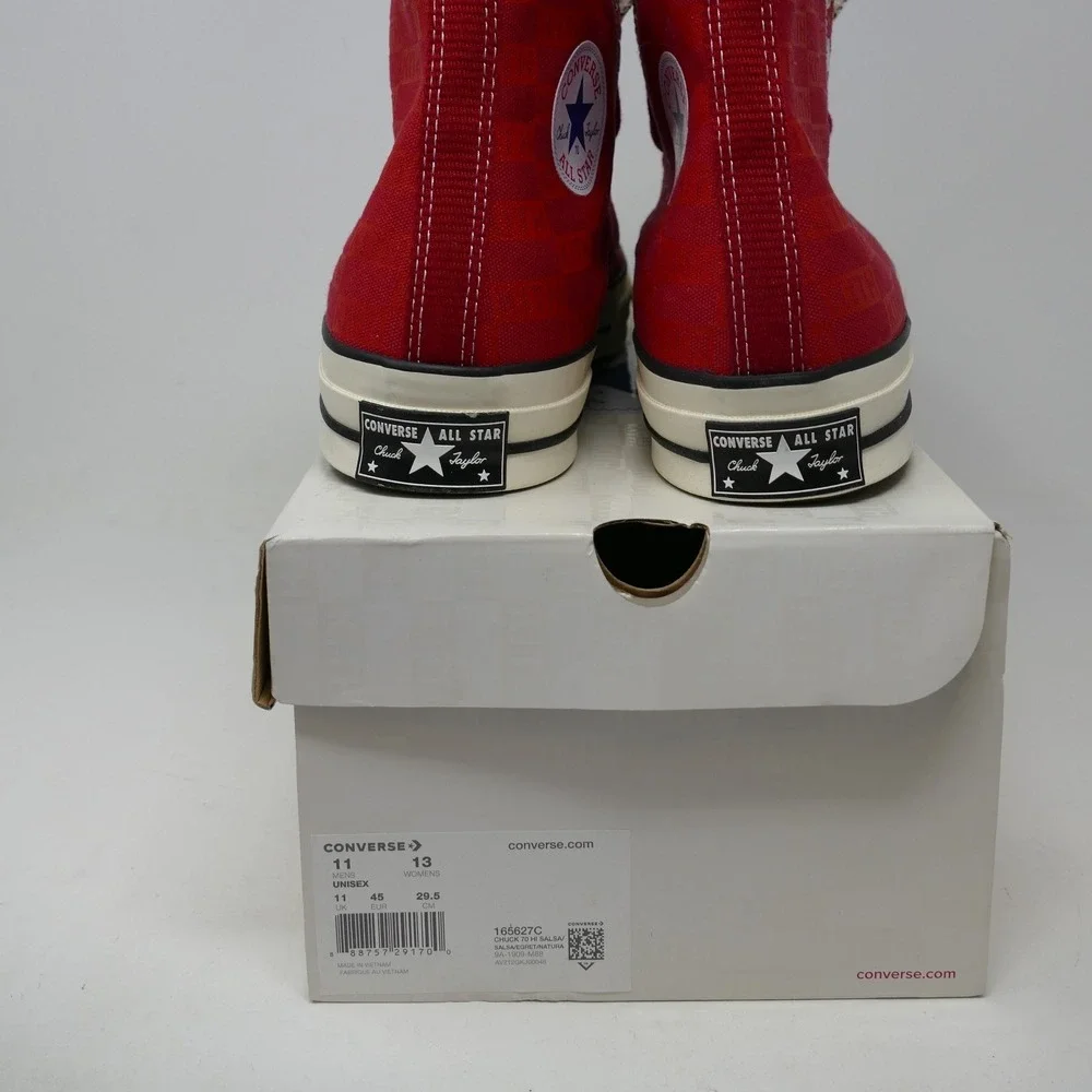Kith x Converse Chuck 70 Hi Red Sneakers Limited Edition Shoes Size‎ 11