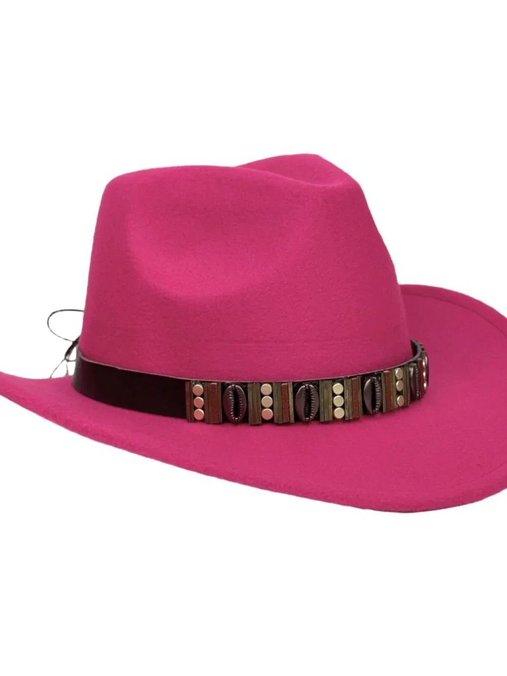 Hot Pink Western Cowboy Hat Wide Brim Ranch Rodeo Cowgirl Festival Boho Hat