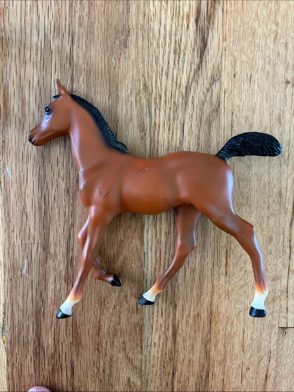Pair of Blue Box Plastic Horse Foals Toy Figures