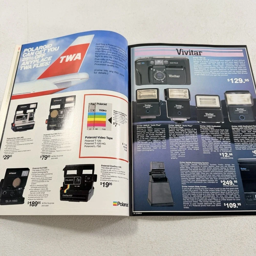 Vintage Ritz Blitz 1984 Holiday Edition Camera Catalog Nikon Canon Minolta