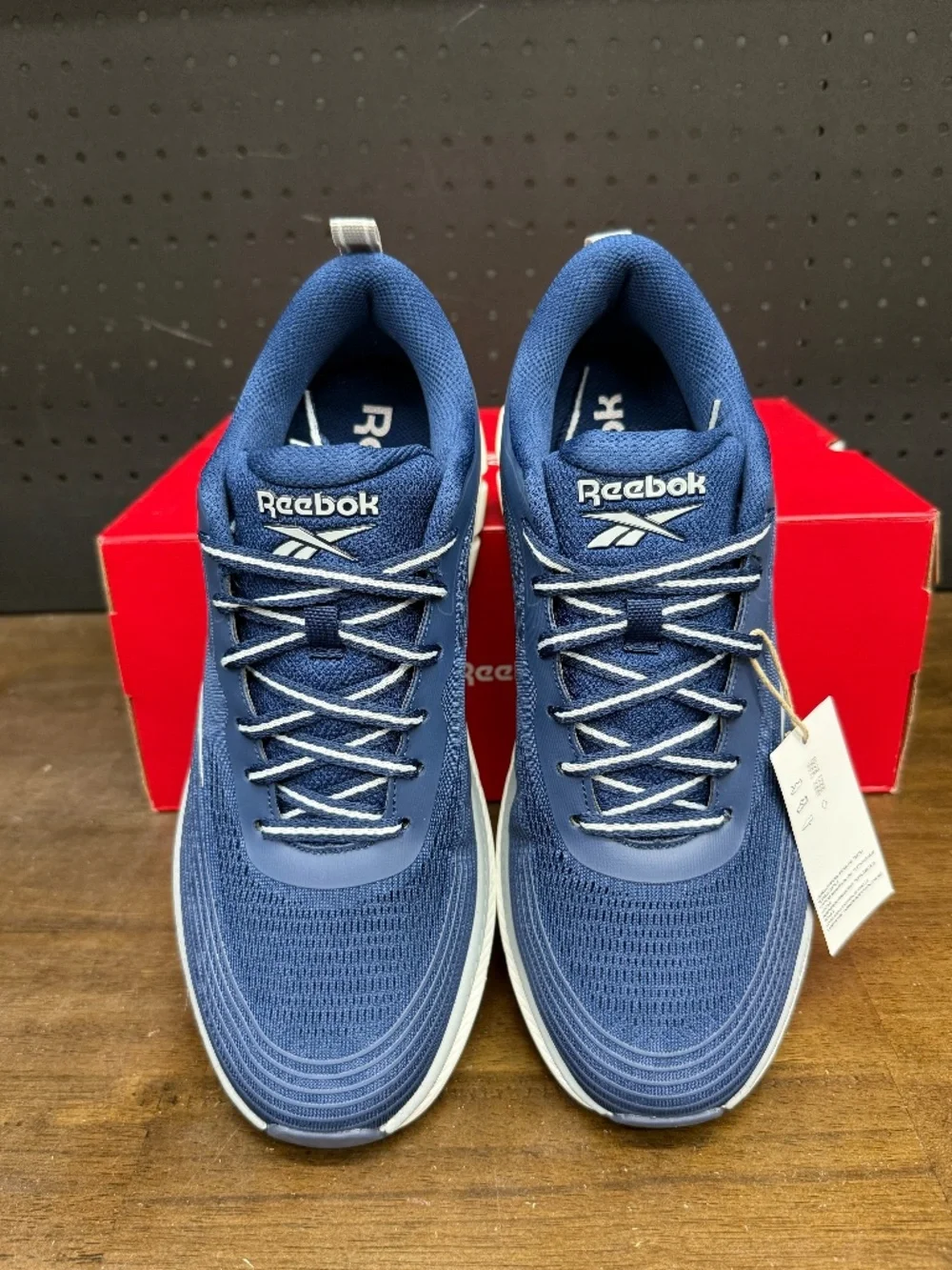 New W/ Box! Mens Reebok Road Strider Batik Blue White Running Sneakers Size 11.5
