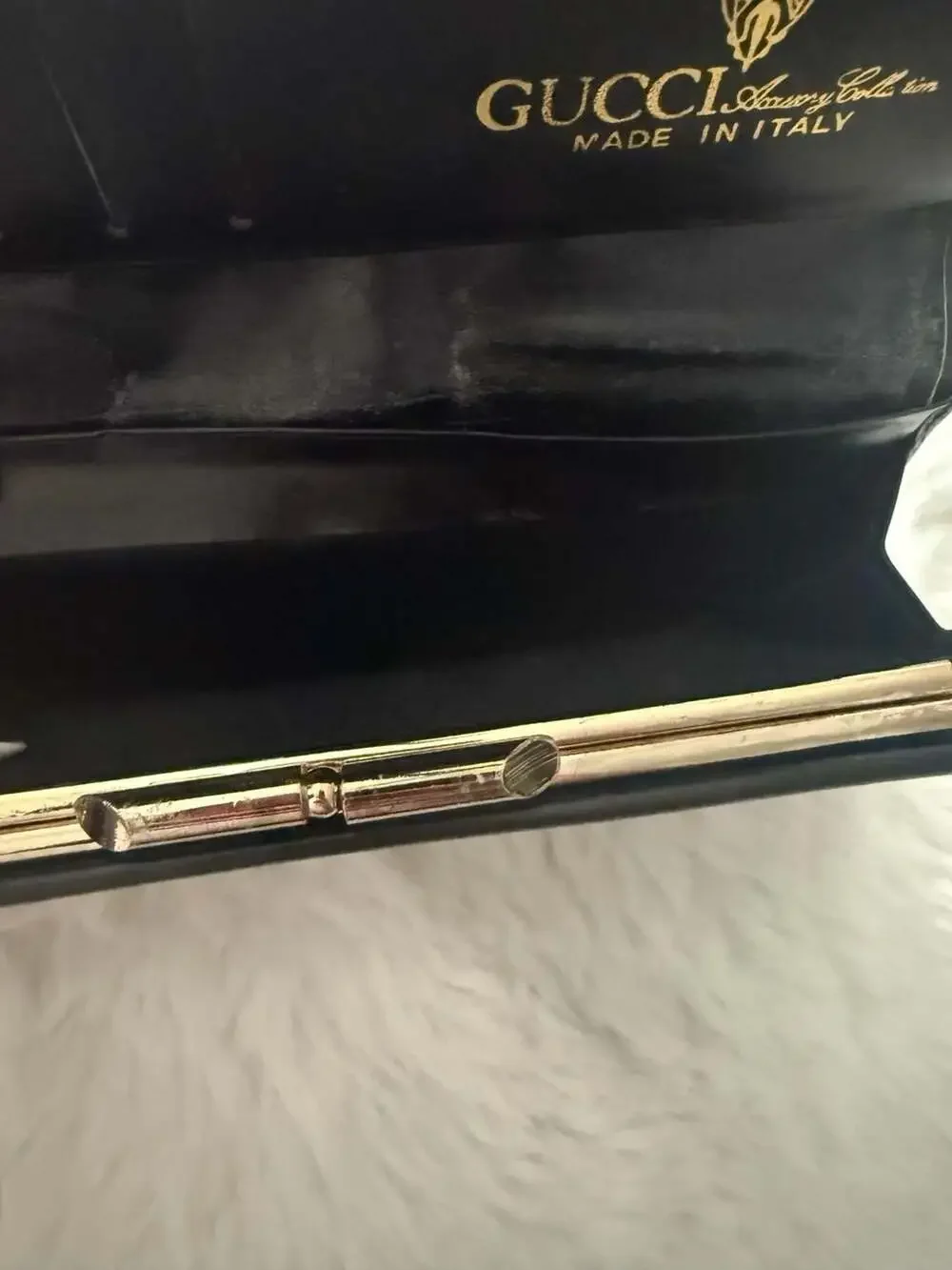 Vintage Gucci Sherry Line Long Wallet with Green and Red Web and Gold Tone Hardw