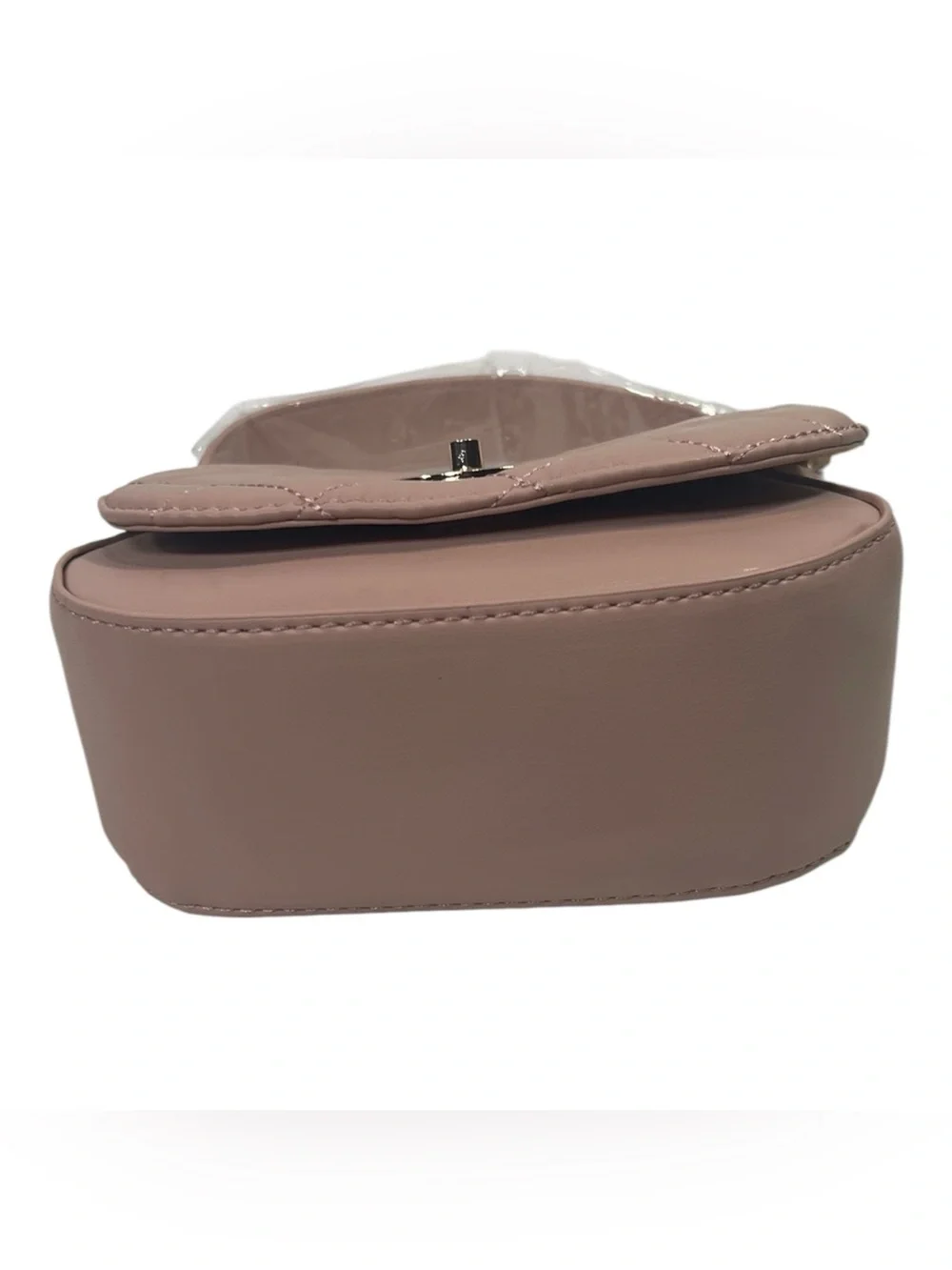 Badgley Mischka Quilted Chloe Pearl Handbag/Crossbody Blush MSRP $129.00