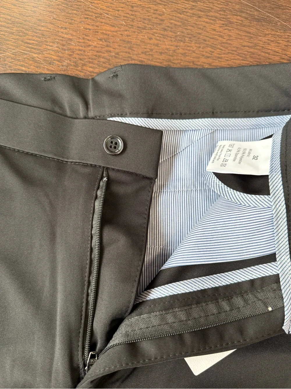 NWT Men's Black Dress Pants - Classic Straight Fit 32x30