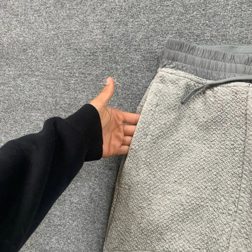 Lululemon Joggers Mens L Large Grey At Ease Heathered Workout Sweatpants *READ