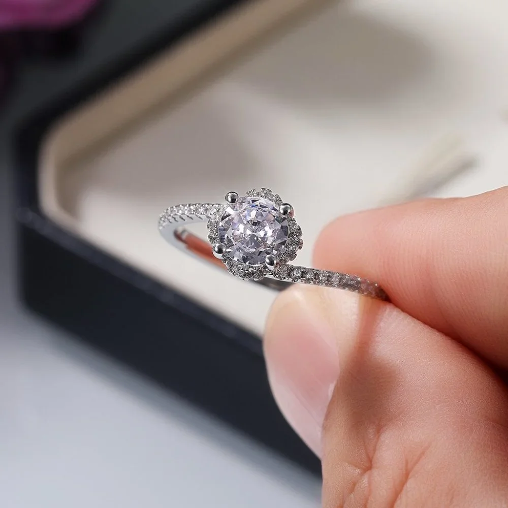 ❤️925 STERLING SILVER ❤️beautiful cz