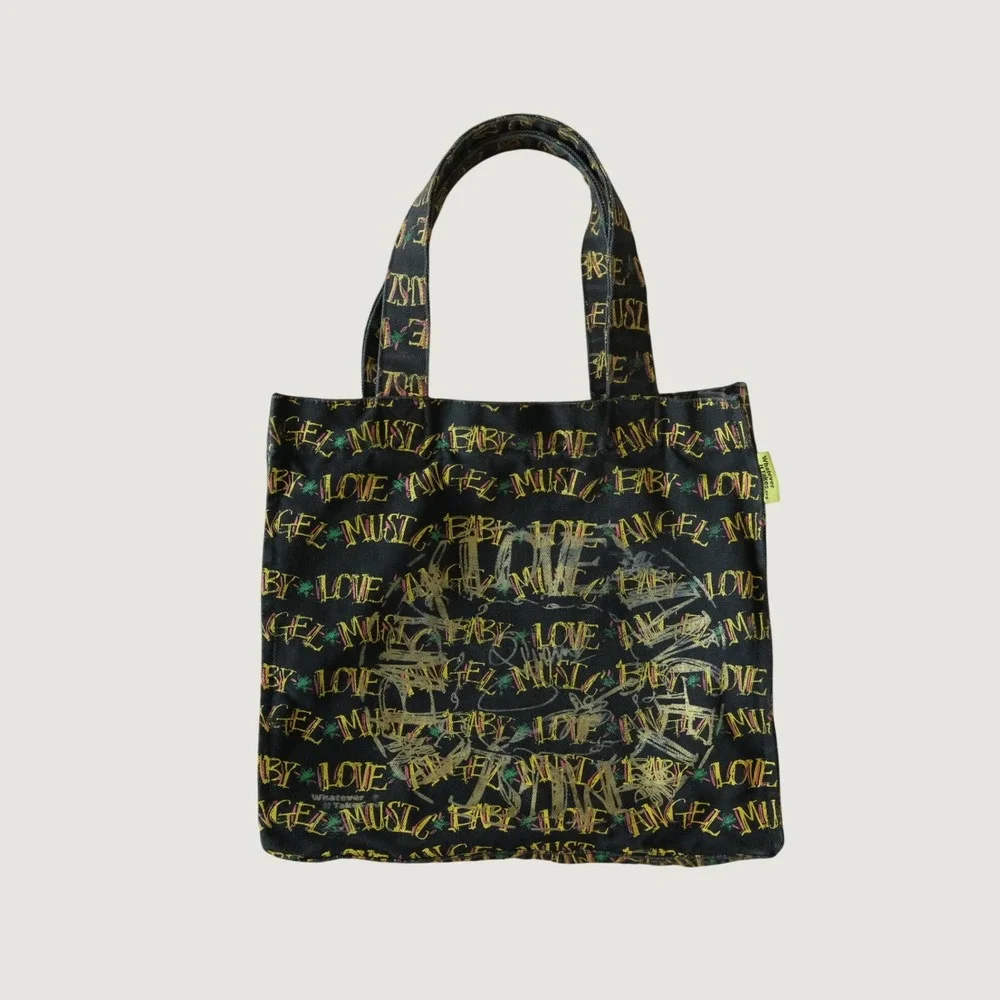 LAMB Tote Bag Womens Black Gwen Stefani Whatever It Takes Y2K OS