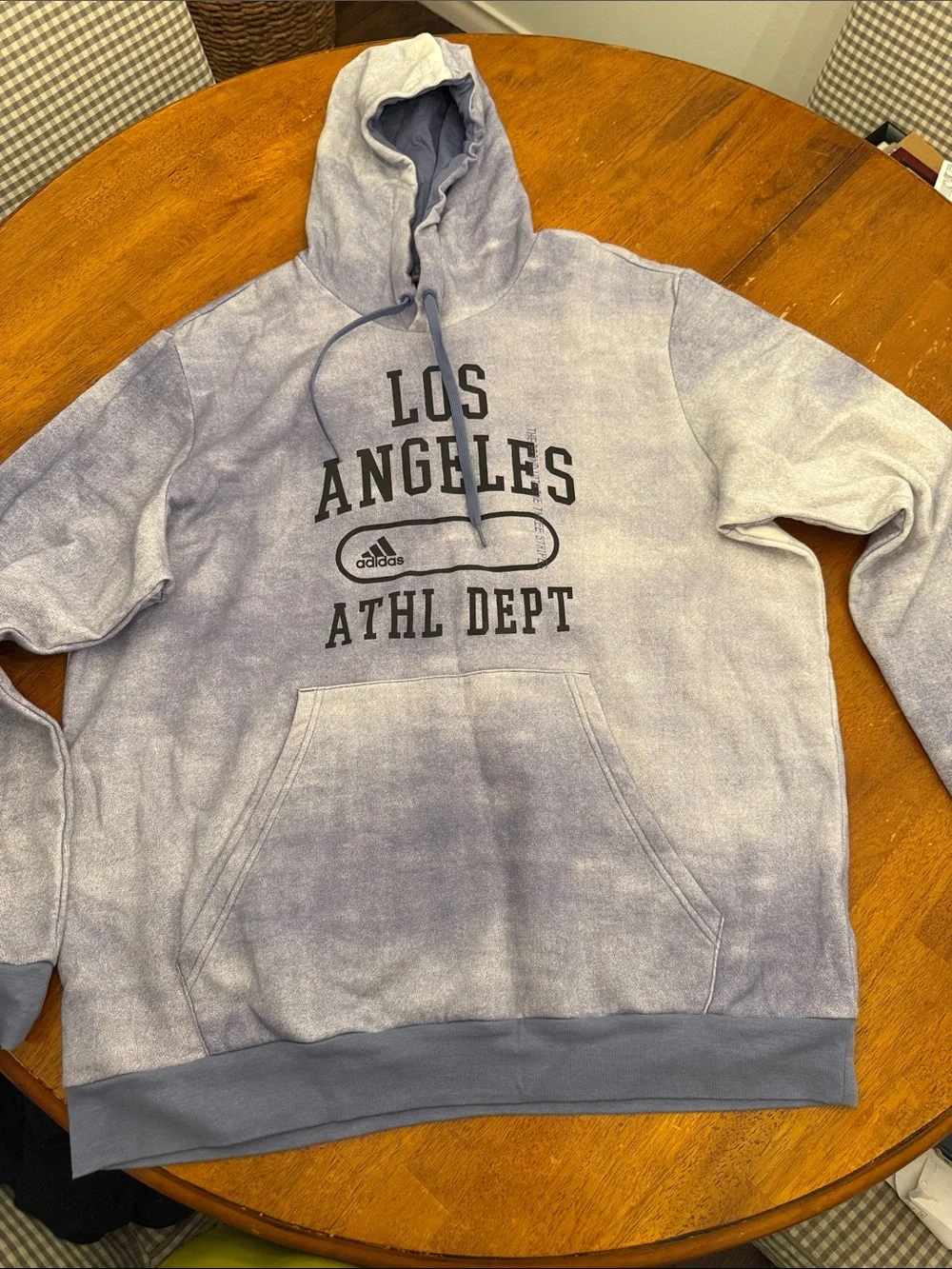 Adidas Los Angeles Athl Dept Hoodie - Faded Blue/Grey xxl