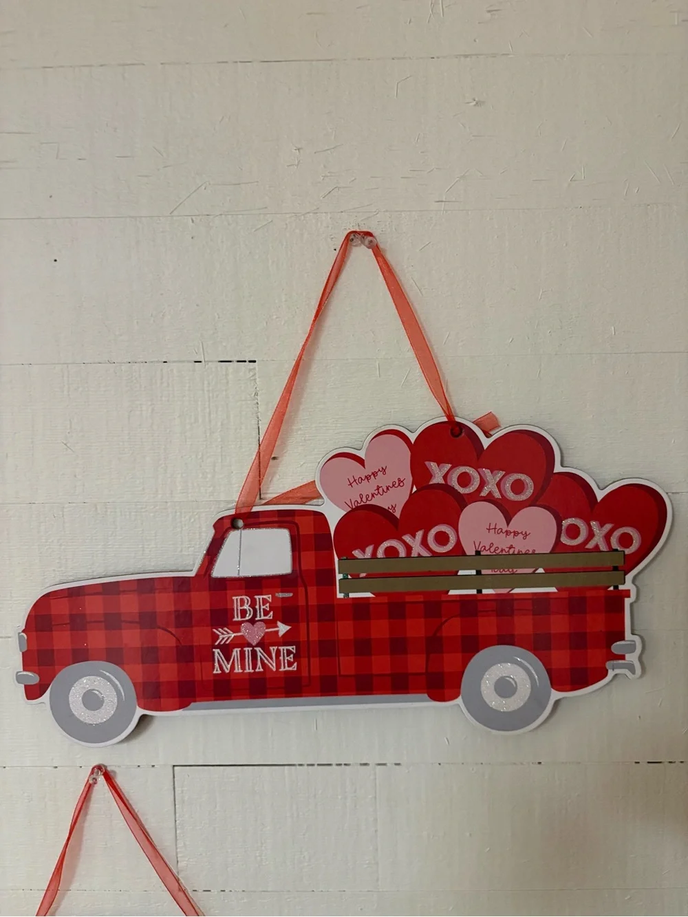 Valentine Buffalo Plaid Truck & Camper Wall Decor Set of 2 Farmhouse