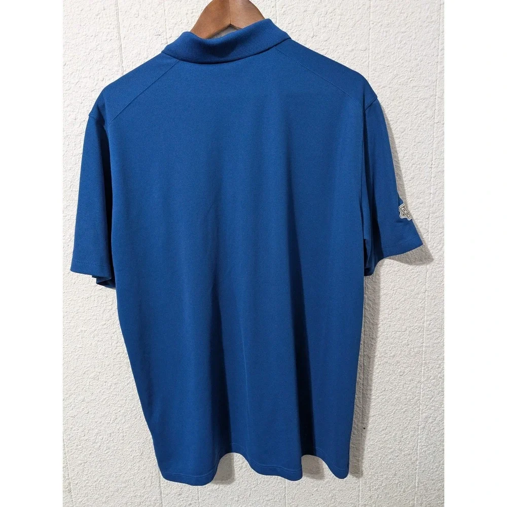 Nike Polo Shirt, Large,‎ Blue, Kansas City Royals Embroidered, Casual, Mens
