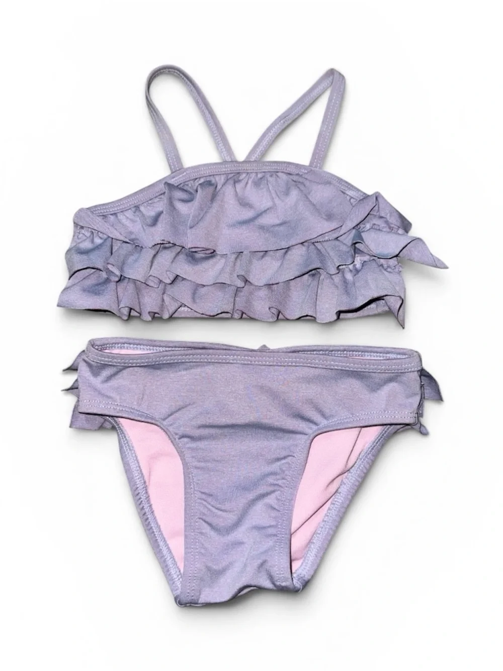 Cat & Jack Girls' Lavender Ruffle Bikini
