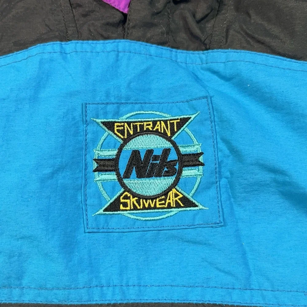 VTG Nils Men's Entrant Skiwear Ski Jacket Size Large Retro‎ 80s Color