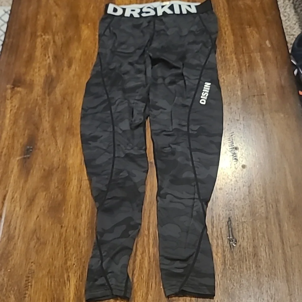 Men’s Compression Dr Skin Cool Sports Tights Pants Size Small