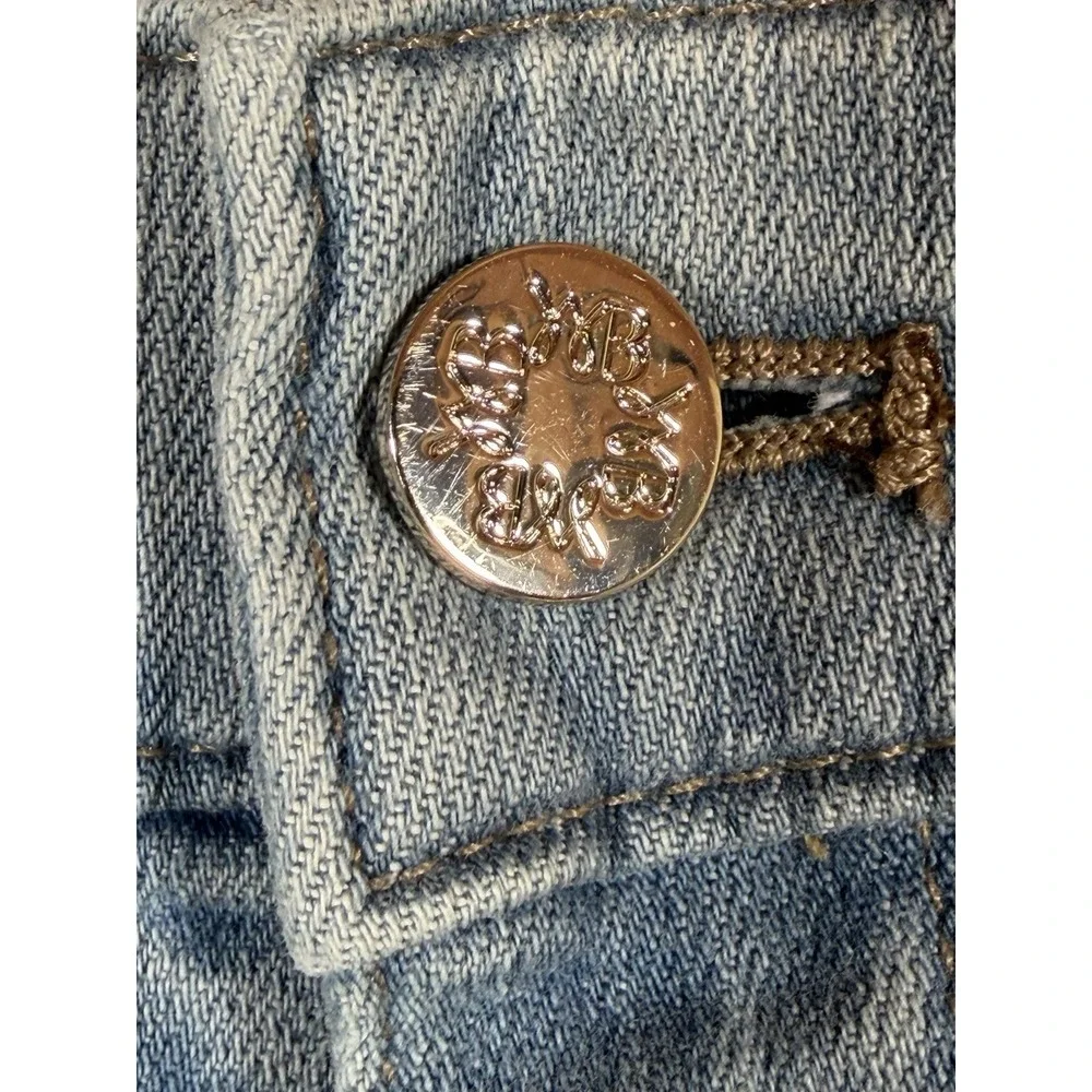 White House Black Market Denim Shorts Womens 30 Distressed Y2K Festival Coquette